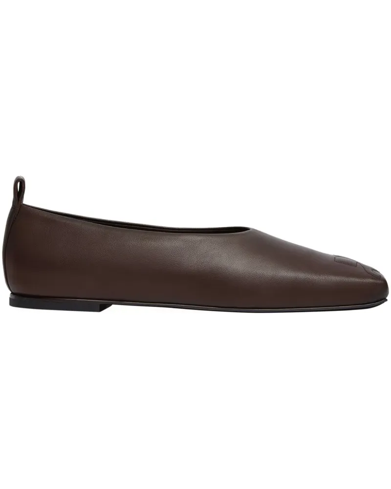 Courrèges Minimalistische Loafer - Braun Braun