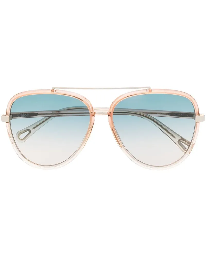 Chloé Getönte Pilotenbrille - Orange Orange
