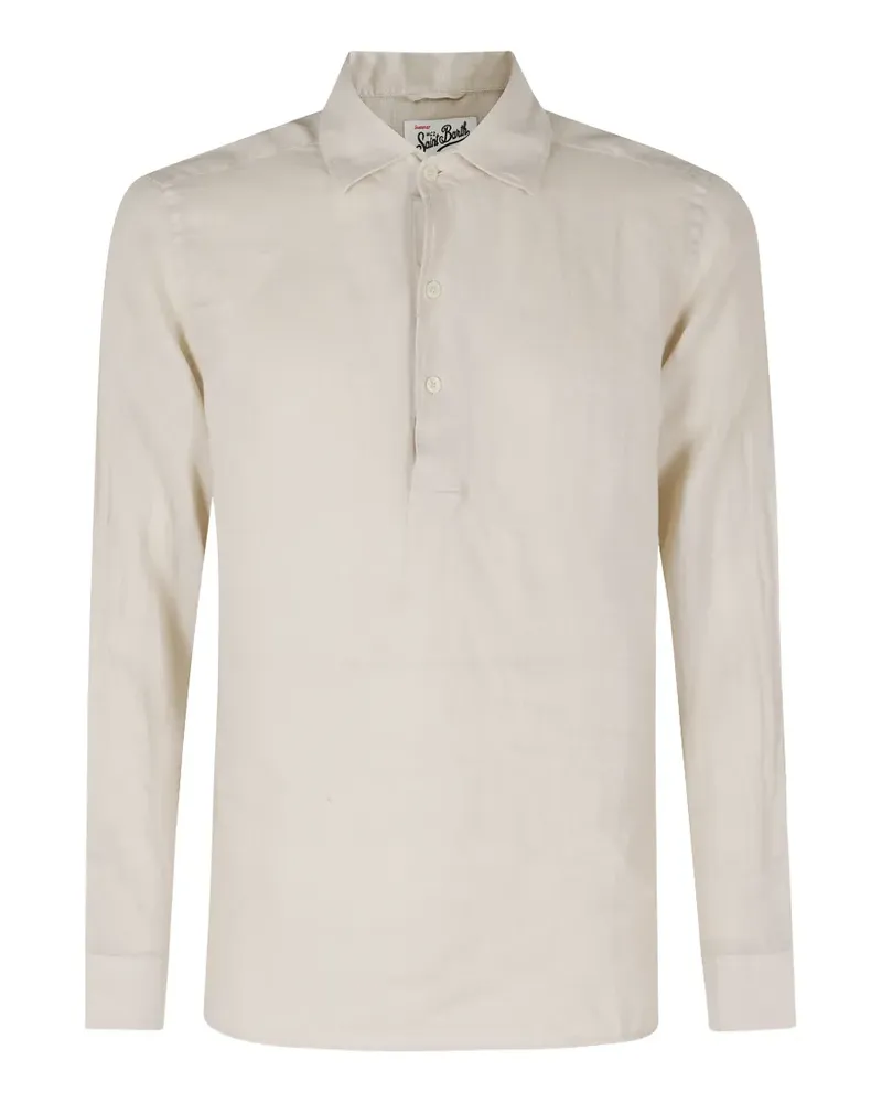 MC2 Saint Barth Raphael long-sleeve polo shirt - Nude Nude