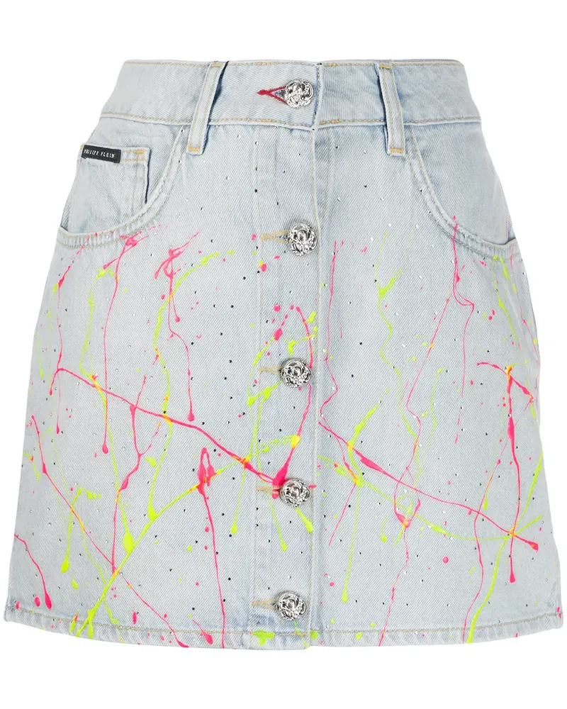 Philipp Plein Hot n' Cold' Jeansrock - Blau Blau