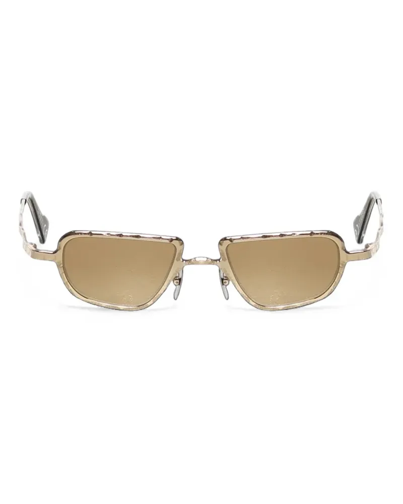 KUBORAUM Z28 Sonnenbrille mit geometrischem Gestell - Gold Gold
