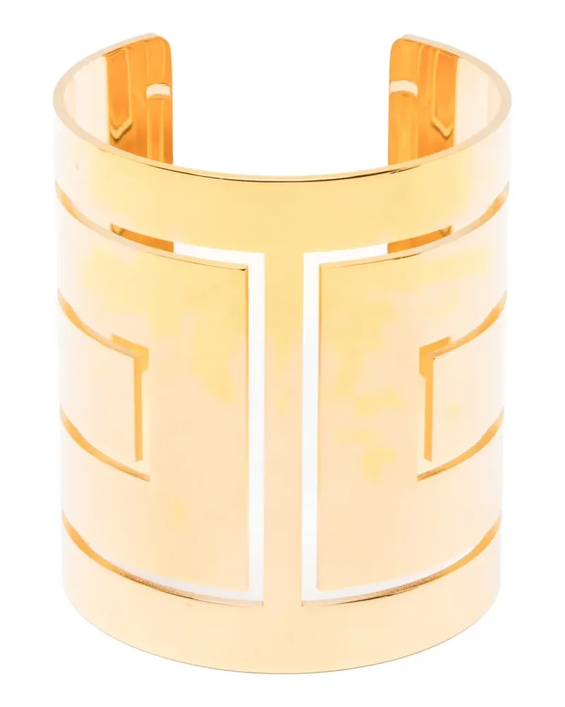 Elisabetta Franchi cut-out cuff bracelet - Gold Gold