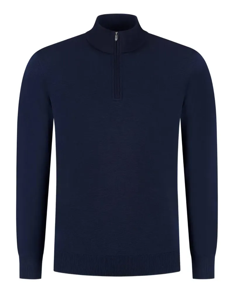 Paul & Shark quarter-zip knitted sweater - Blau Blau