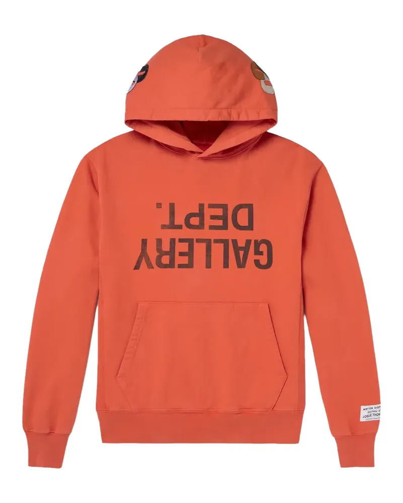 GALLERY DEPT. Hoodie mit Logo-Print - Orange Orange
