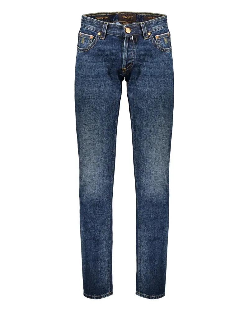 MOORER Jeans mit geradem Bein - Blau Blau