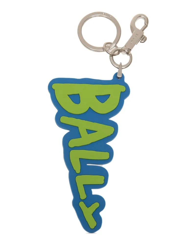 Bally Schlüsselanhänger mit Logo-Patch - Blau Blau