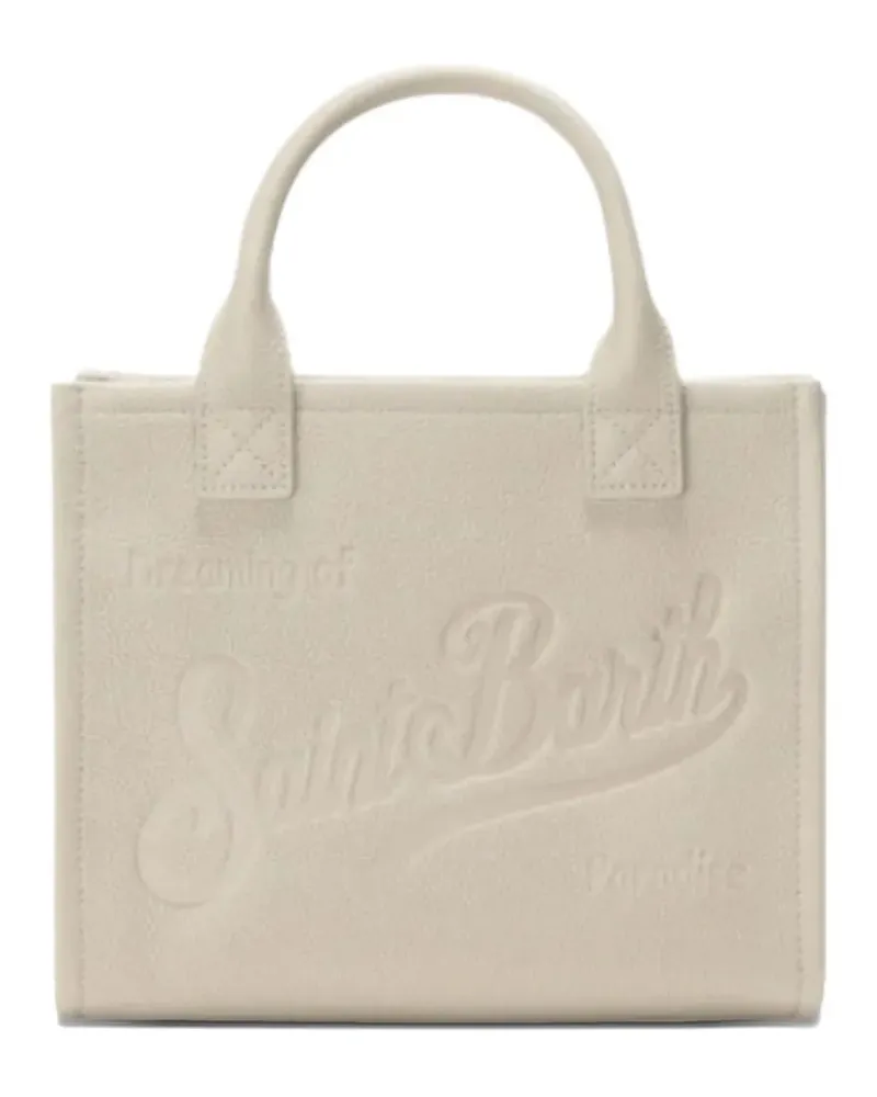 MC2 Saint Barth midi Vanity embossed-logo tote bag - Nude Nude