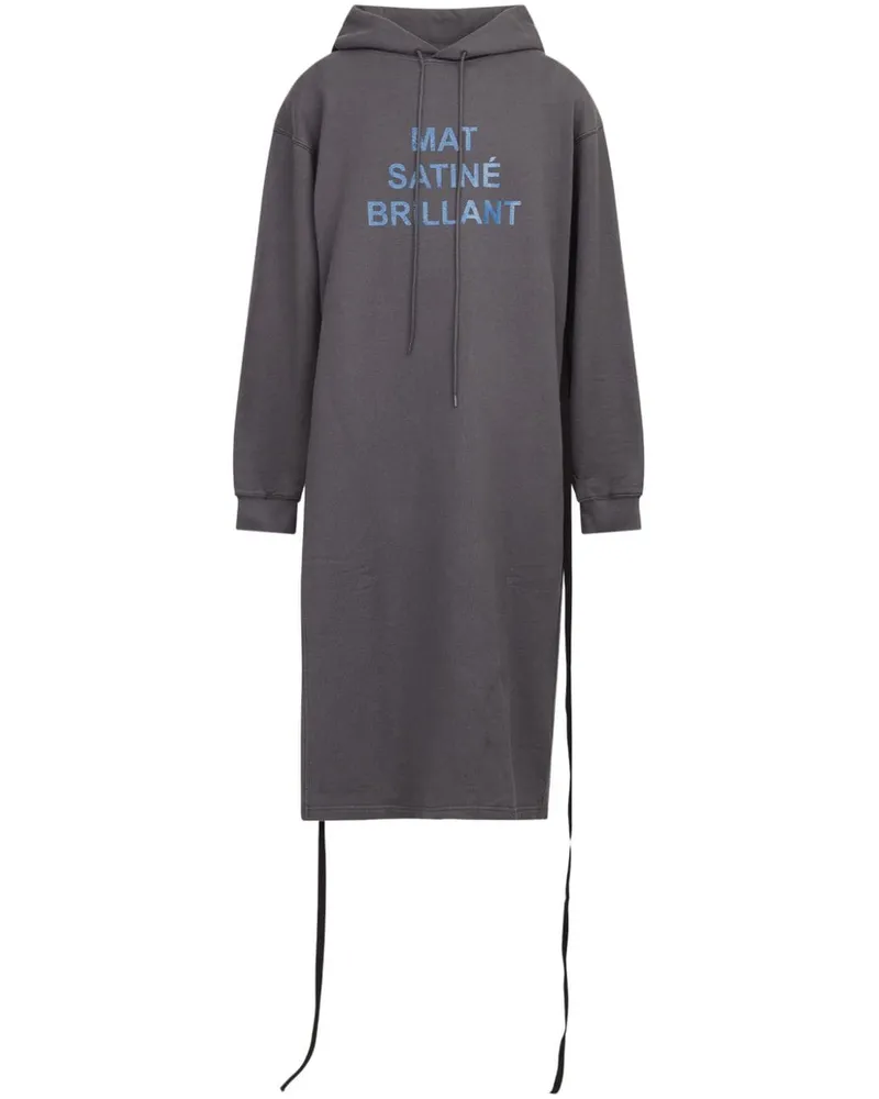 Maison Margiela Extralanges Sweatshirt mit Slogan-Print Grau