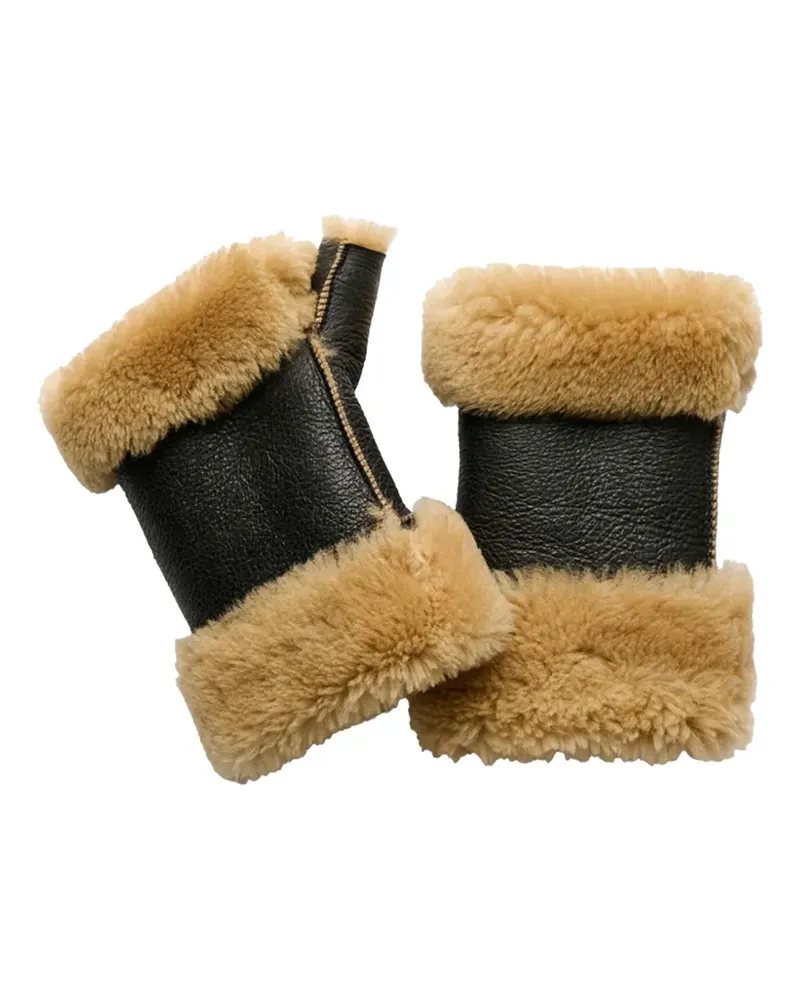 Our Legacy Handschuhe aus Shearling - Braun Braun
