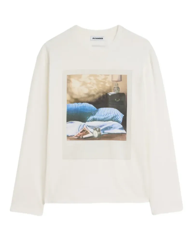Jil Sander T-Shirt mit Rundhalsausschnitt - Nude Nude