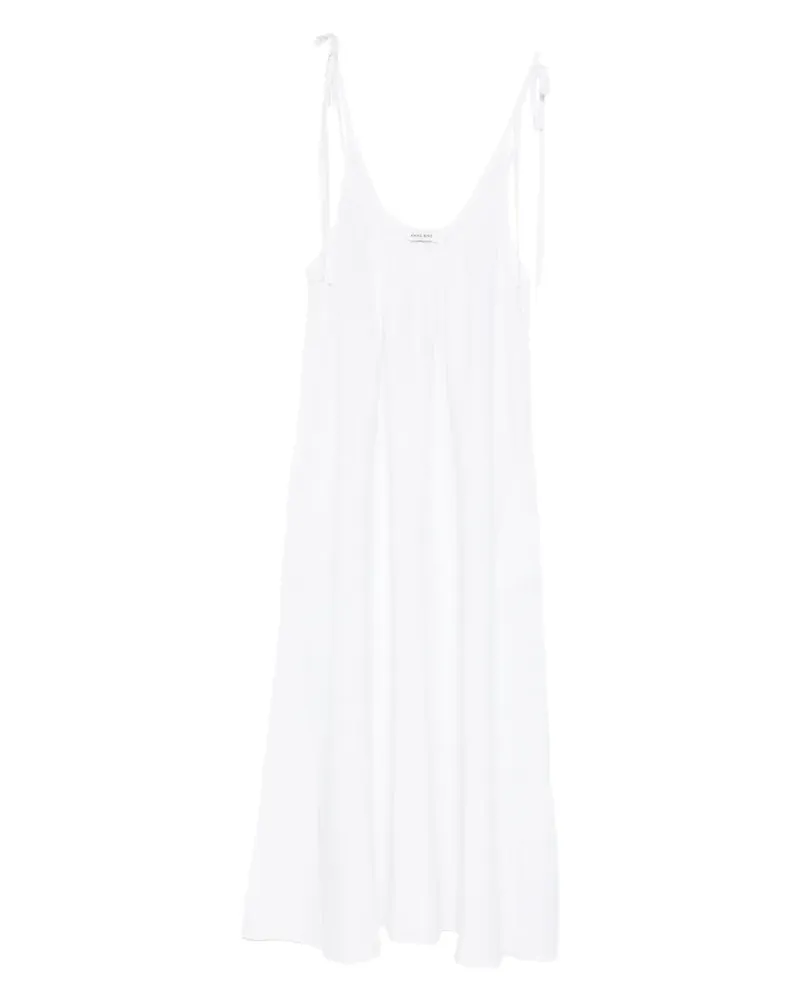 Anine Bing Midikleid mit geschnürten Trägern - Weiß Weiß