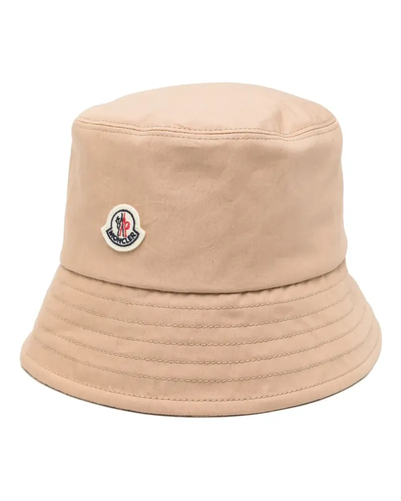 Moncler Fischerhut mit Logo-Patch - Nude Nude