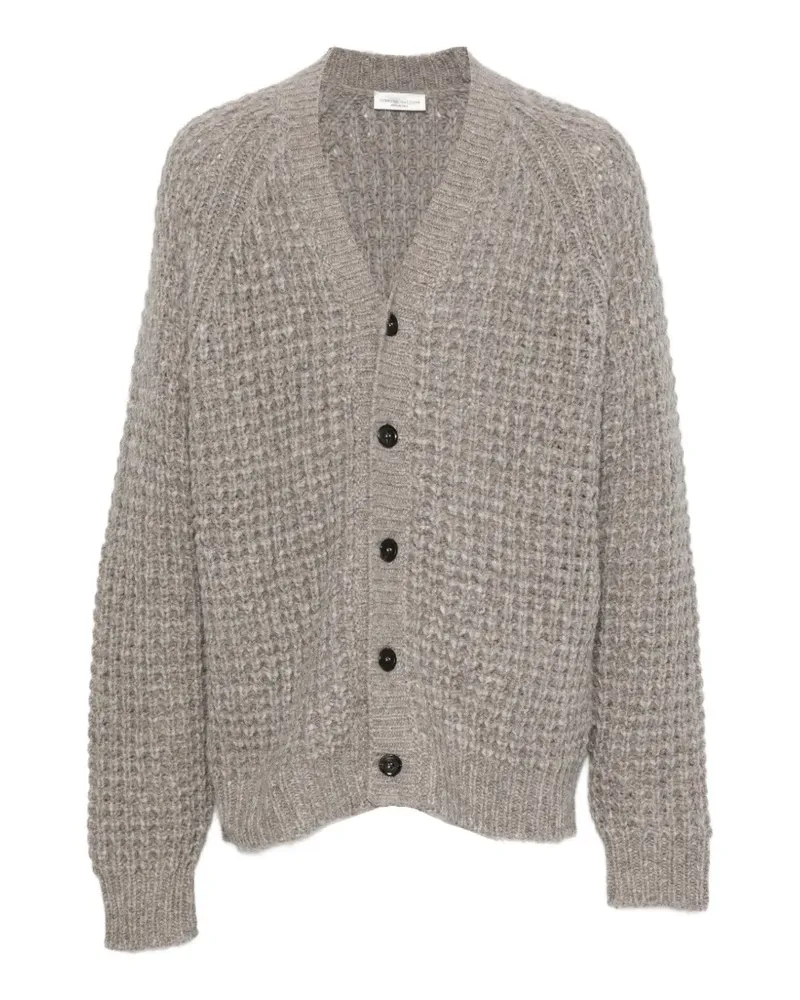 Roberto Collina waffle-knit V-neck cardigan - Grau Grau