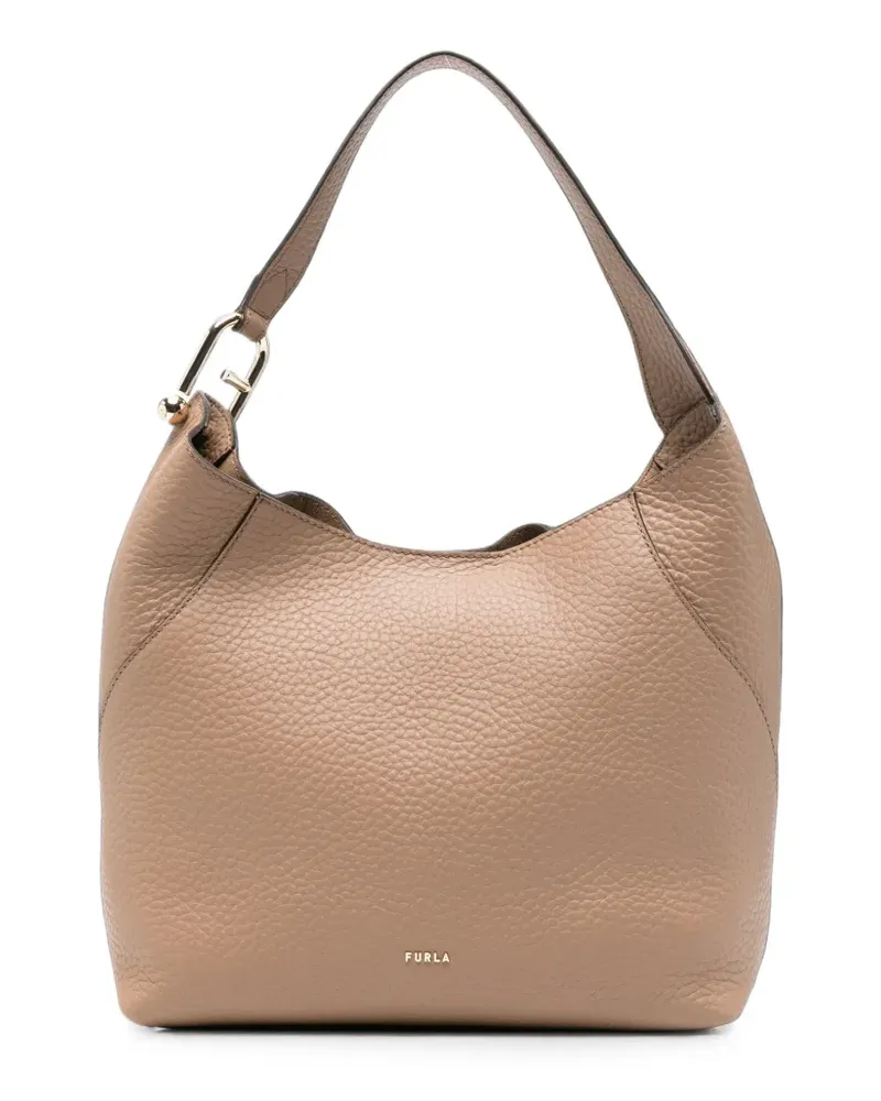 Furla pebbled leather tote bag - Nude Nude