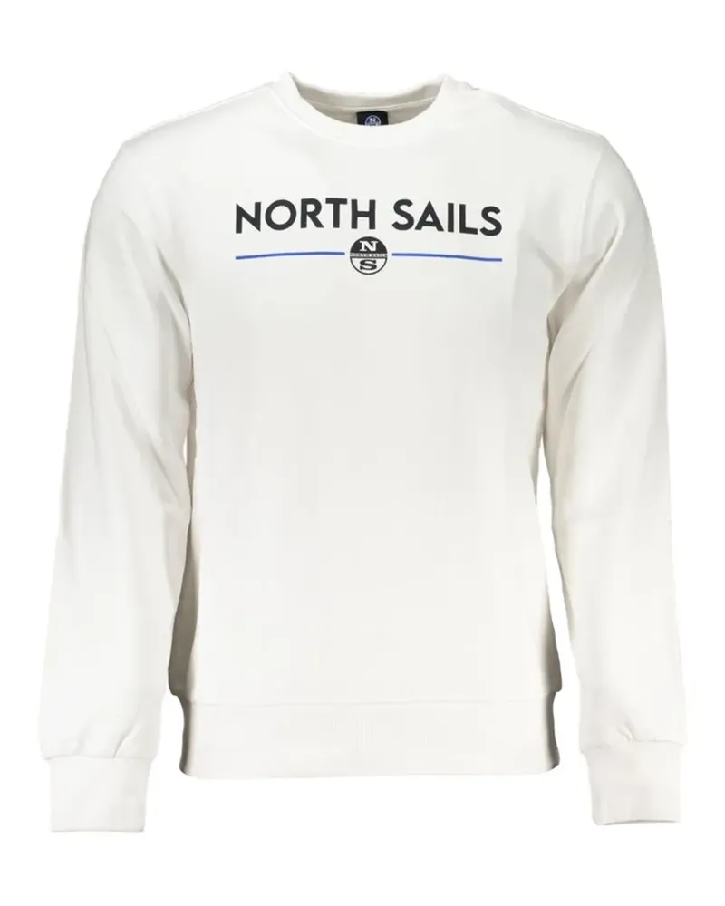 North Sails logo-print crew-neck sweater - Weiß Weiß