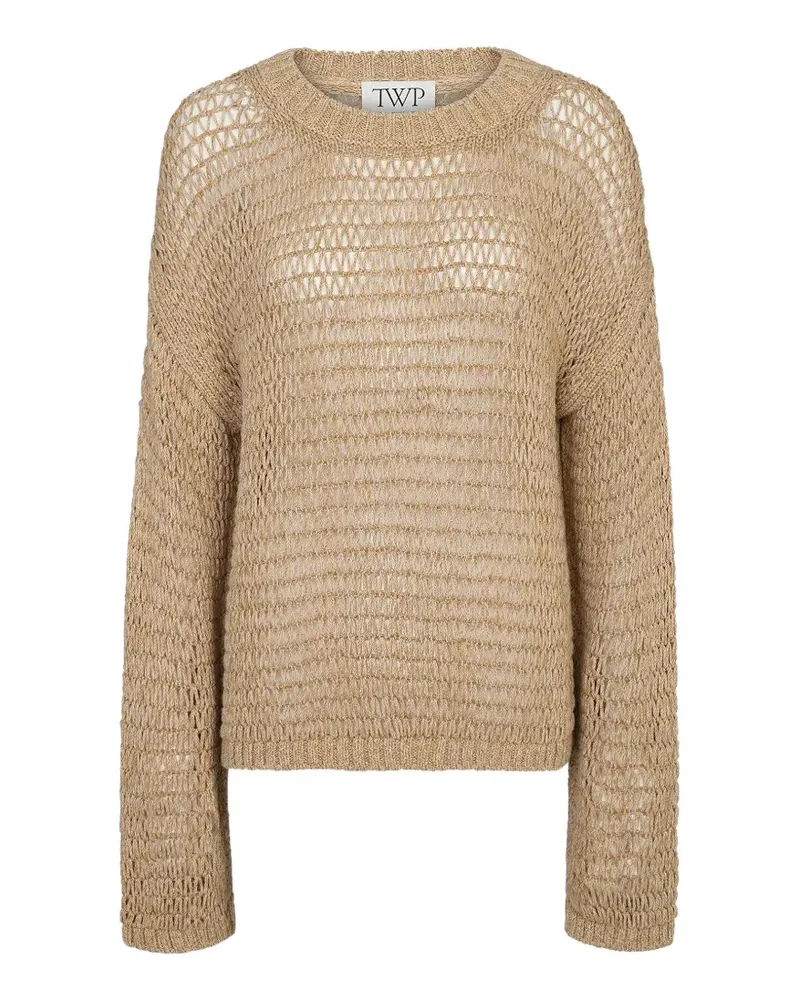 TWP Open Range Pullover mit geripptem Saum - Braun Braun