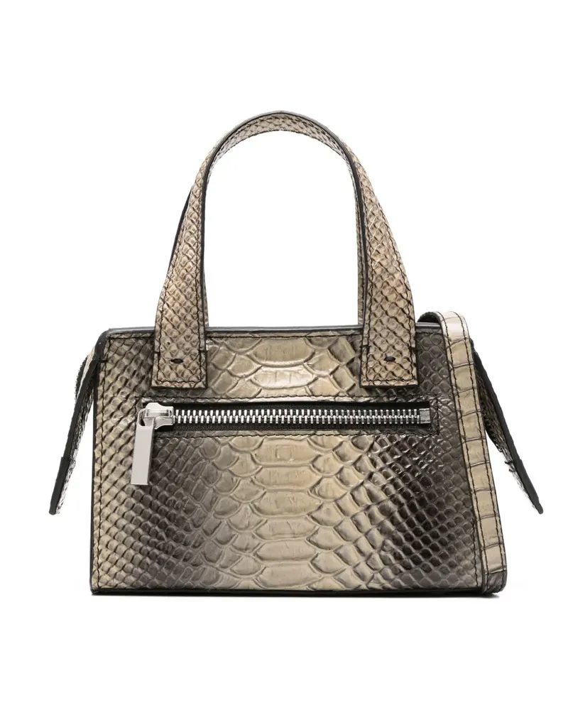 Sapio mini Pitone tote bag - Nude Nude