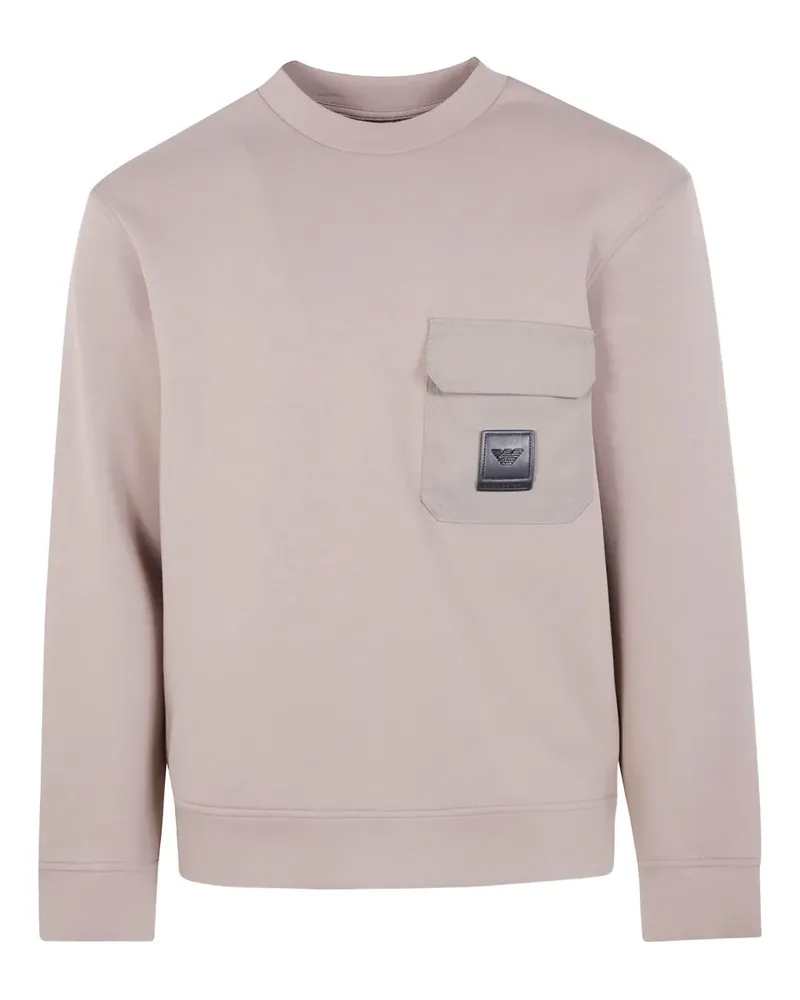 Emporio Armani Sweatshirt mit aufgesetzter Tasche - U6189 WALLNUT U6189