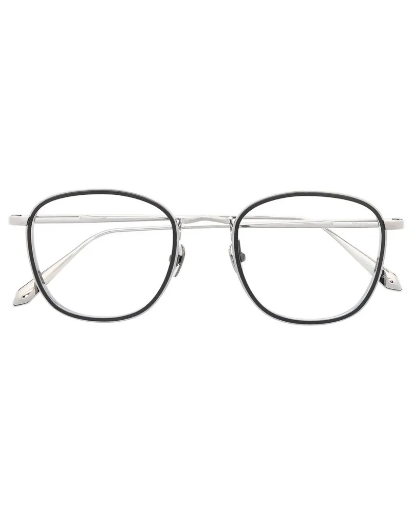 Linda Farrow Runde Maco Brille - Schwarz Schwarz