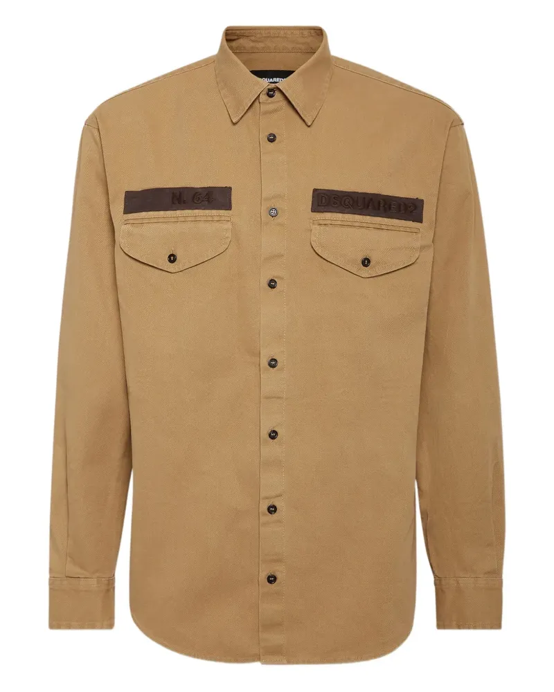 Dsquared2 Military Hemd - Nude Nude