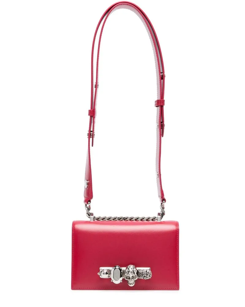 Alexander McQueen Mini Jewelled Schultertasche - Rot Rot