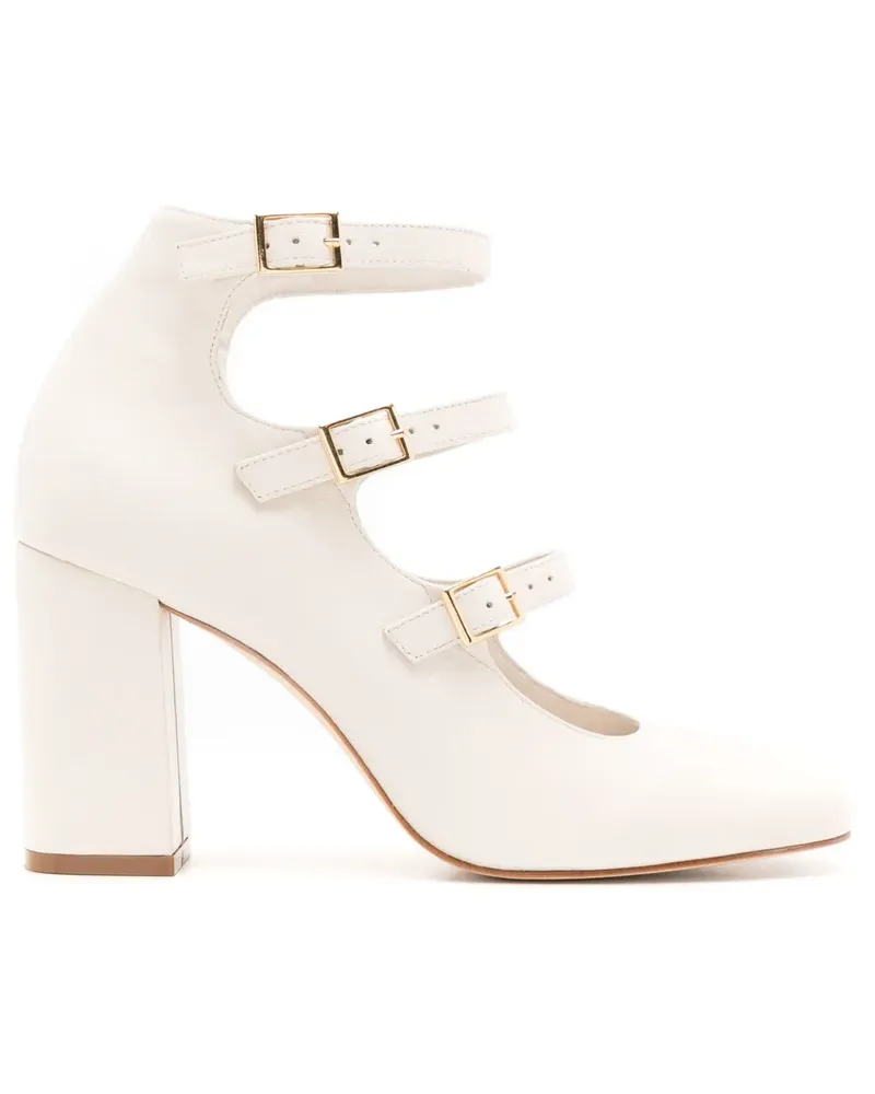 Sarah Chofakian Morris Pumps 80mm - Weiß Weiß