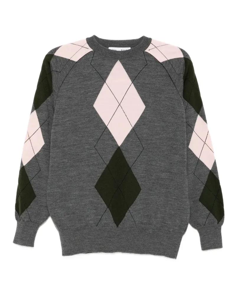 Toga Pullover mit Argyle-Strickmuster - Grau Grau