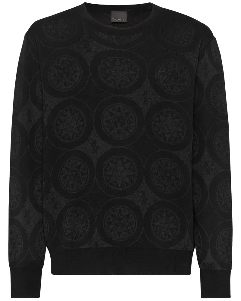 Billionaire Pullover mit Rundhalsausschnitt - Schwarz Schwarz
