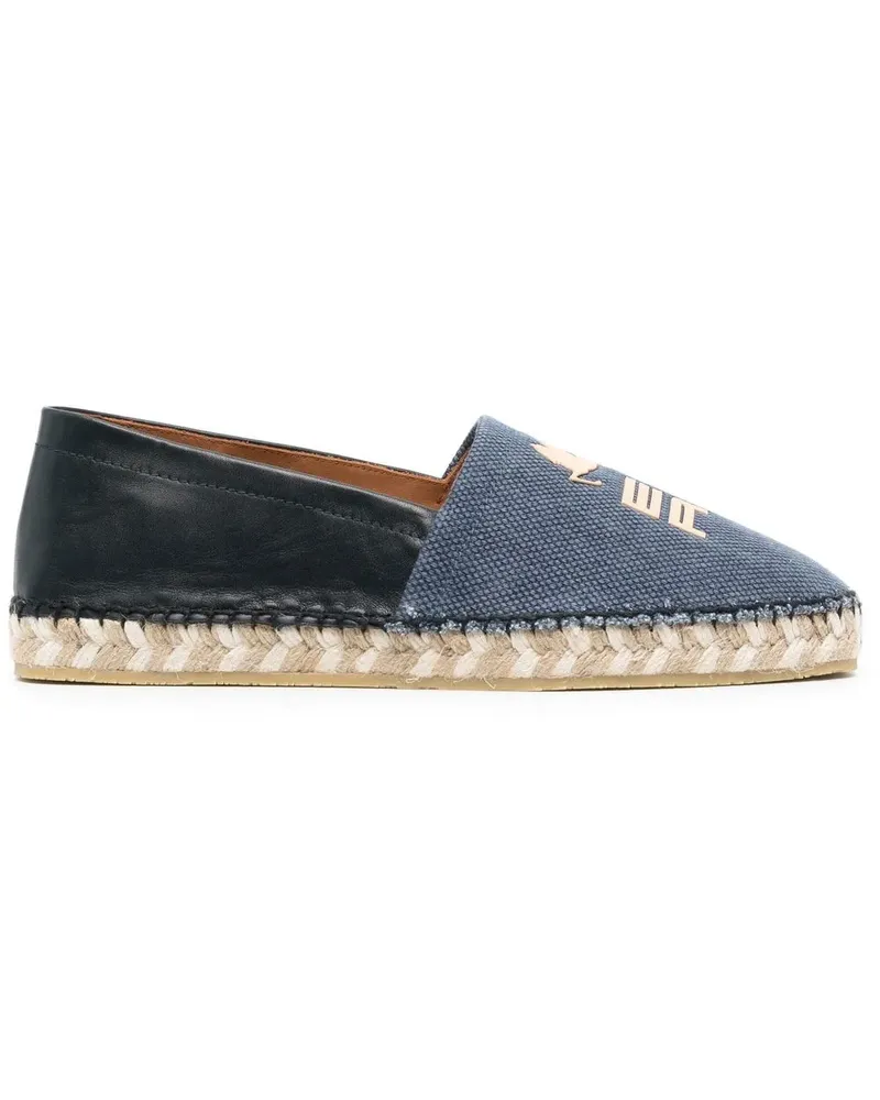 Etro Espadrilles mit Logo-Print Blau