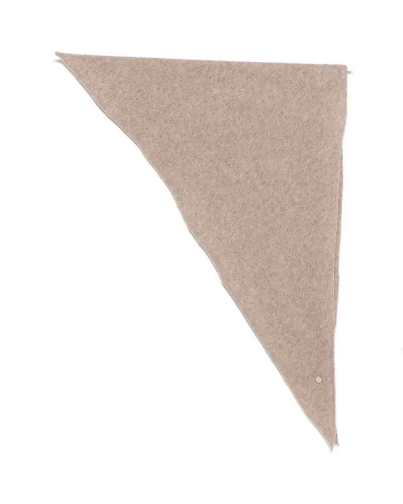 Roberto Collina triangular scarf - Nude Nude
