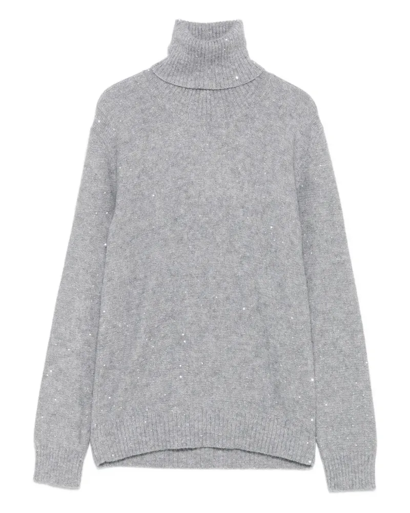 Fabiana Filippi Verzierter Rollkragenpullover - Grau Grau