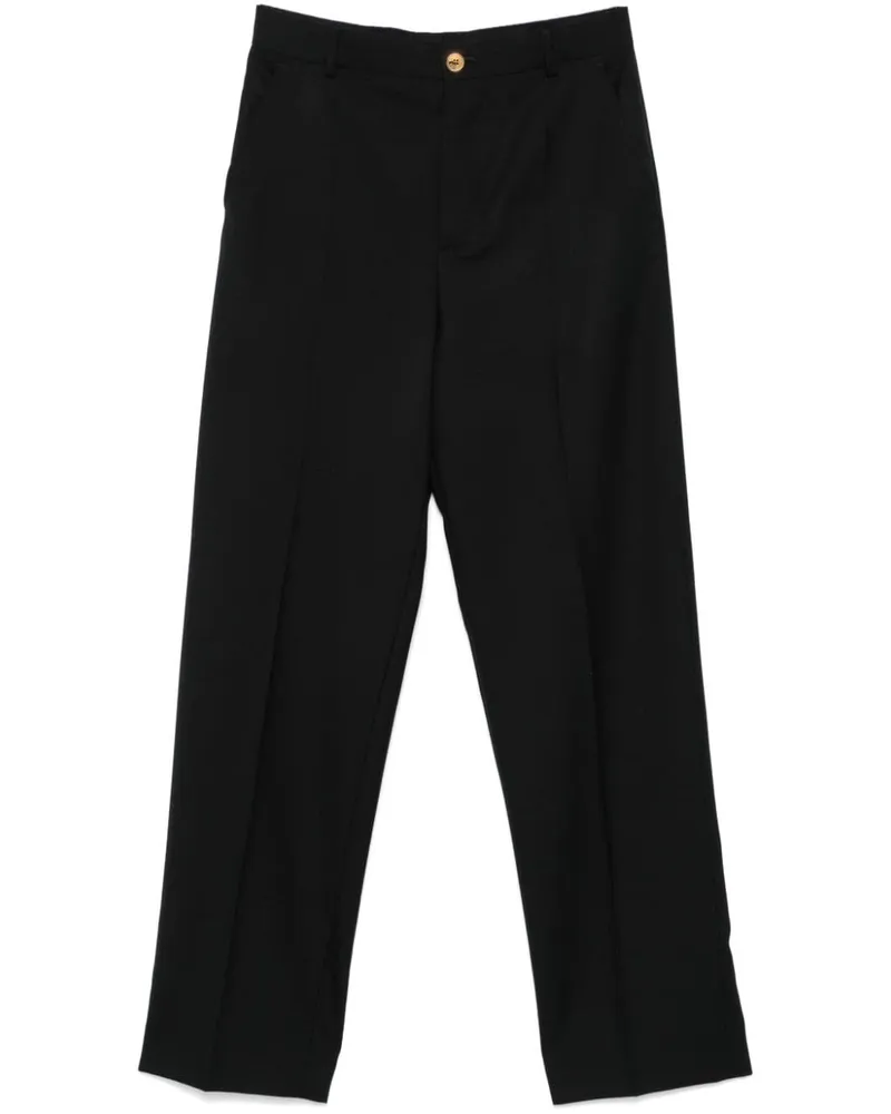 Moschino Klassische High-Waist-Hose - Schwarz Schwarz