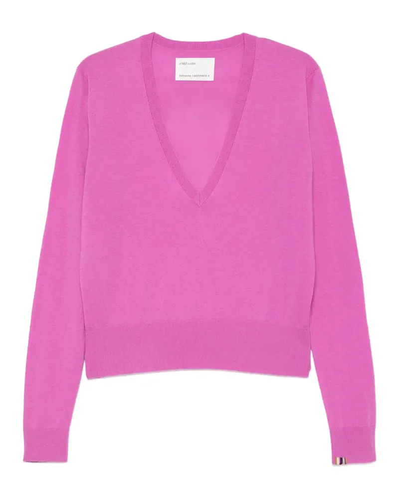 extreme cashmere Collin V-neck sweater - Rosa Rosa