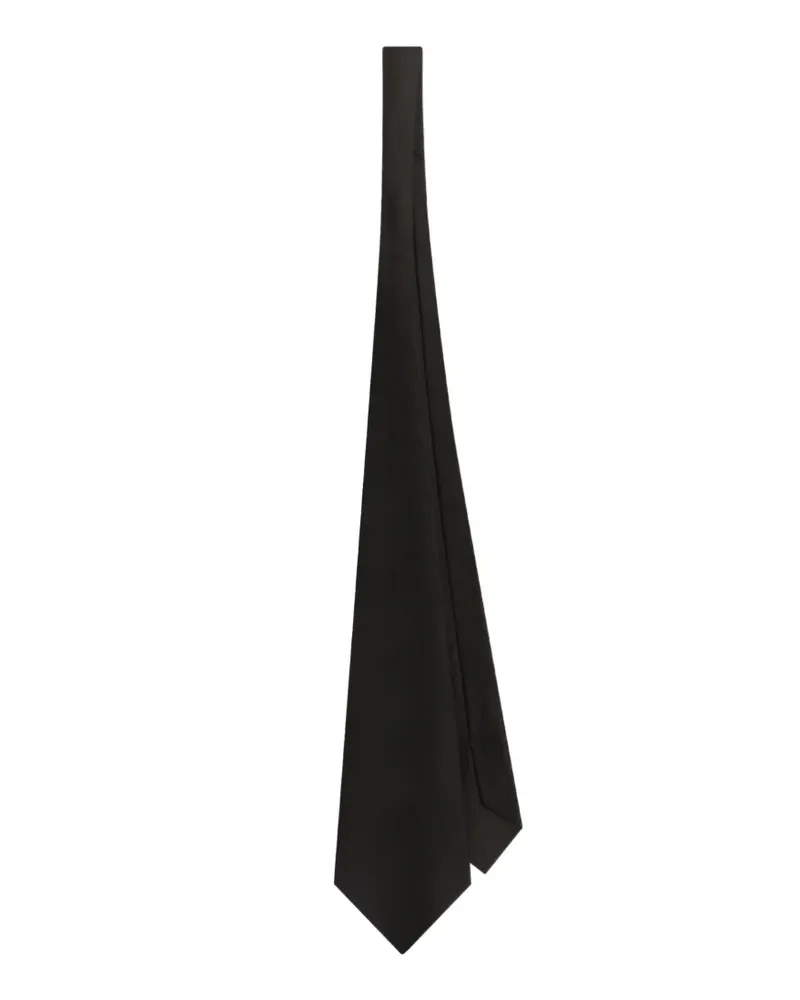 Dolce & Gabbana Krawatte aus Satin - Schwarz Schwarz
