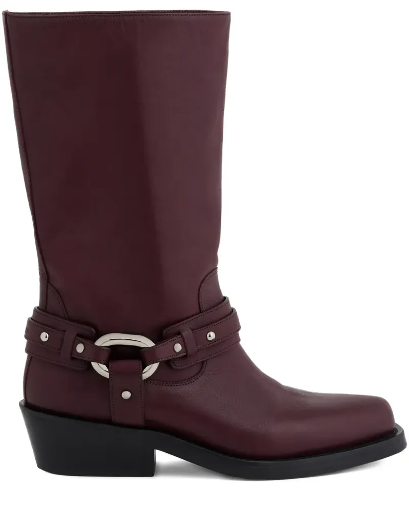 Paco Rabanne XL Link Bikerstiefel - Rot Rot