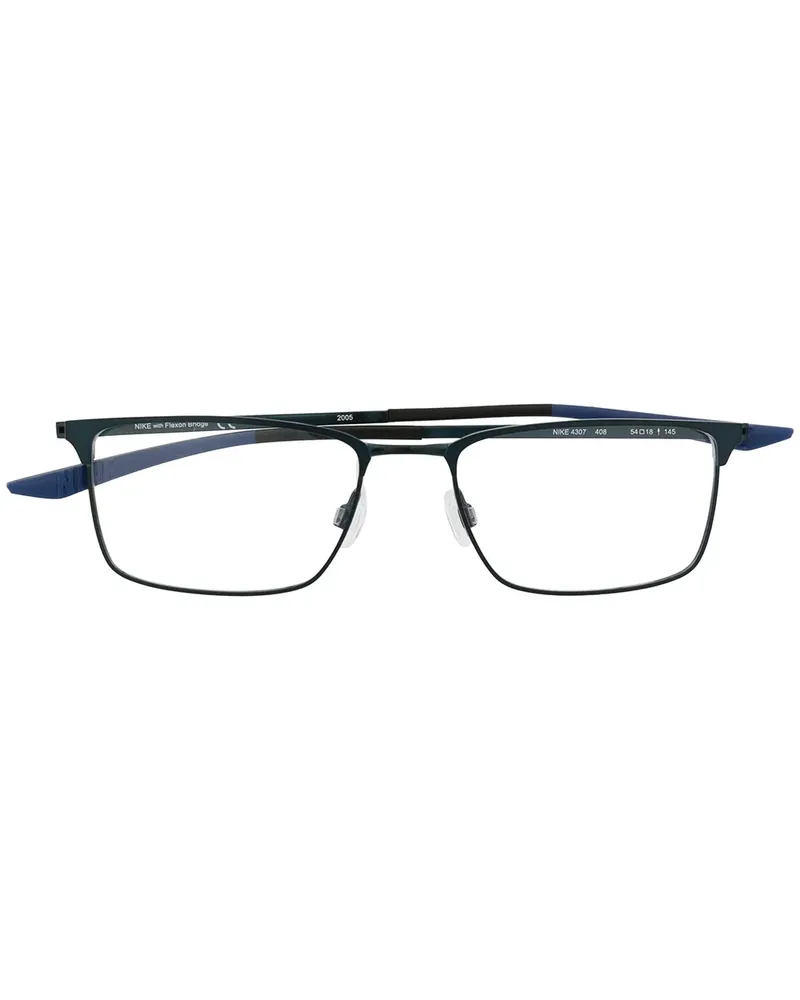 Nike Brille mit eckigem Gestell - Blau Blau