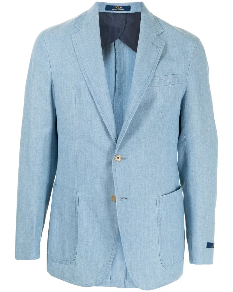 Ralph Lauren Sakko aus Chambray - Blau Blau