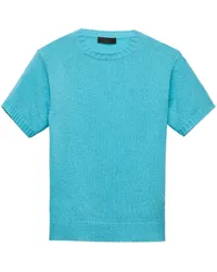 Prada Klassischer Kaschmirpullover Blau