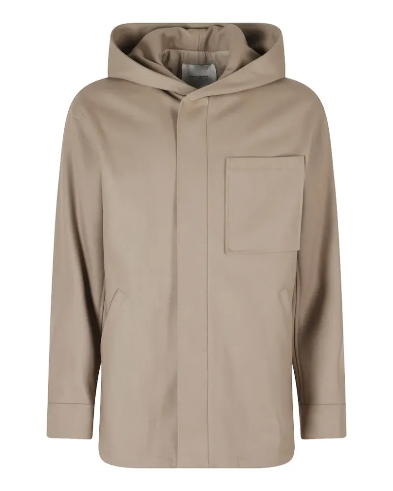 Paolo Pecora Milano hooded jacket - Nude Nude