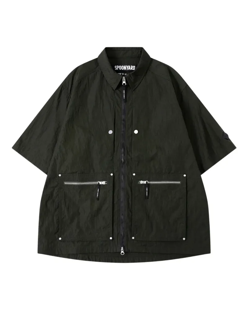 Spoonyard zip-up pocket shirt - Grün Grün