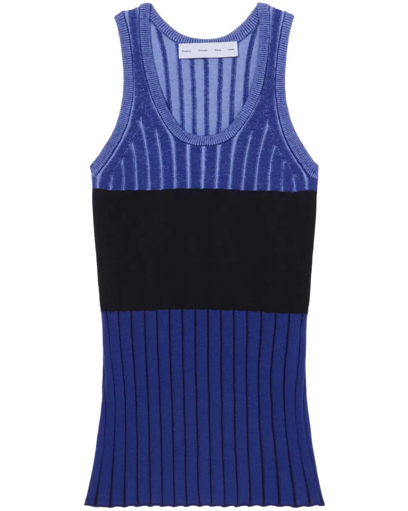 Proenza Schouler Parker ribbed-knit tank top Violett