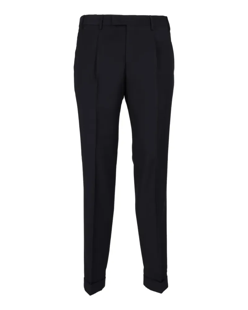 PT TORINO pleated turn-up trousers - Schwarz Schwarz