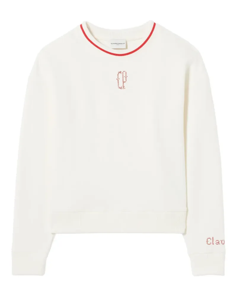 Claudie Pierlot Bestickter Pullover - Nude Nude
