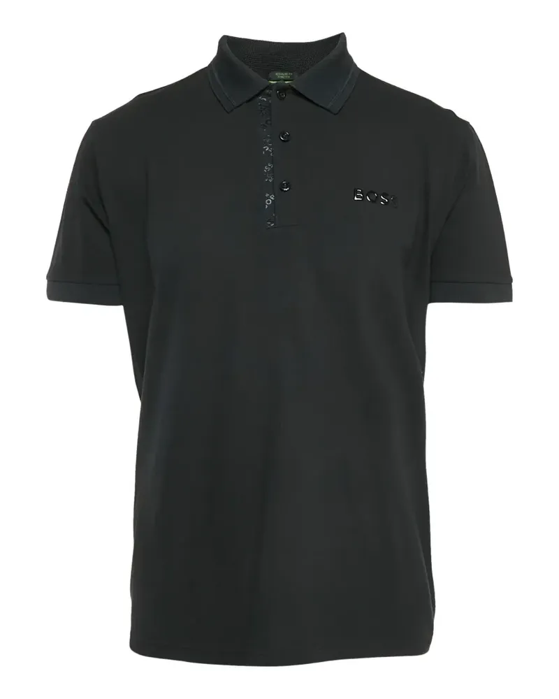 HUGO BOSS Poloshirt mit Logo - Schwarz Schwarz