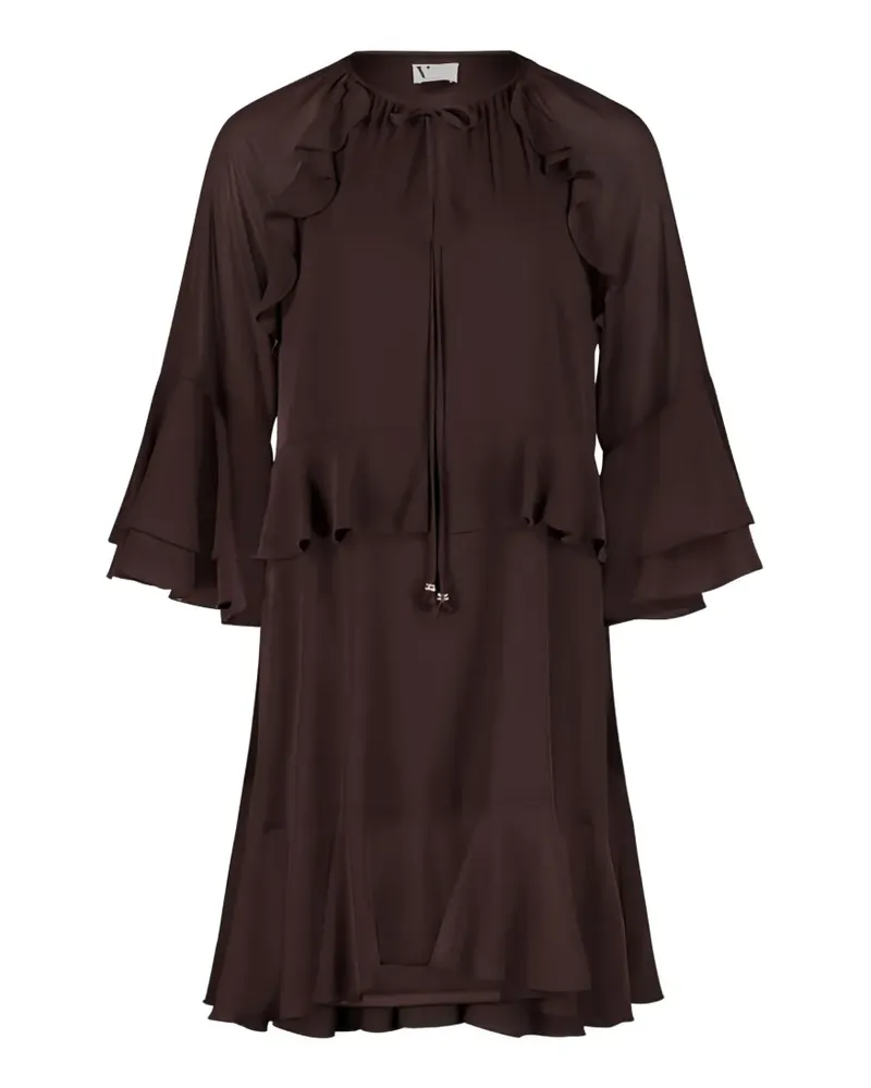 Vera Mont Gestuftes Minikleid mit Rüschen - Braun Braun