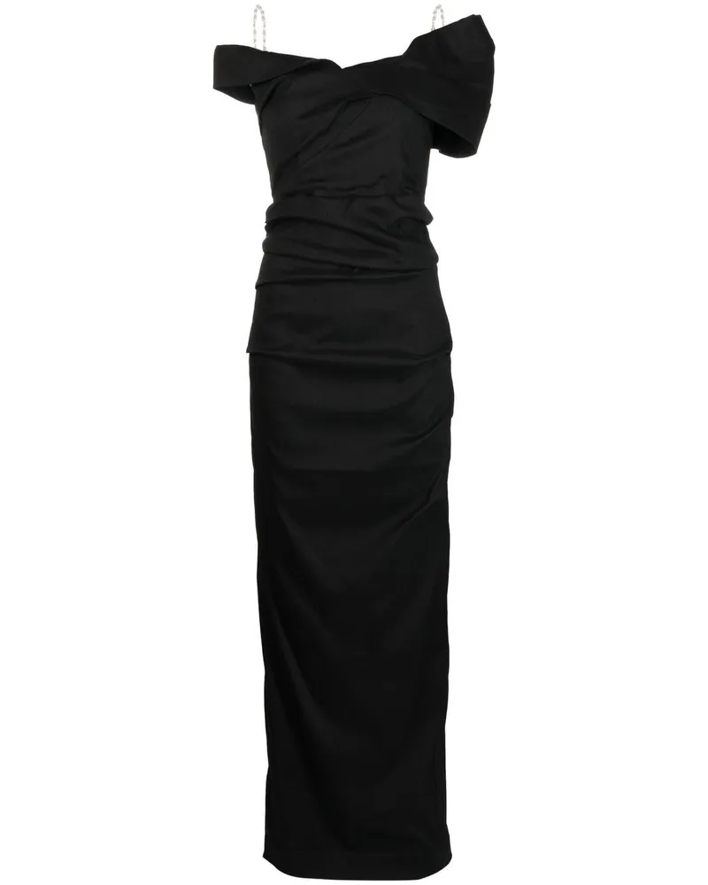 Rachel Gilbert Dahli Abendkleid - Schwarz Schwarz
