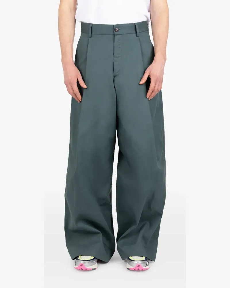 Société Anonyme Weite Hose mit Bundfalten - Grün Grün