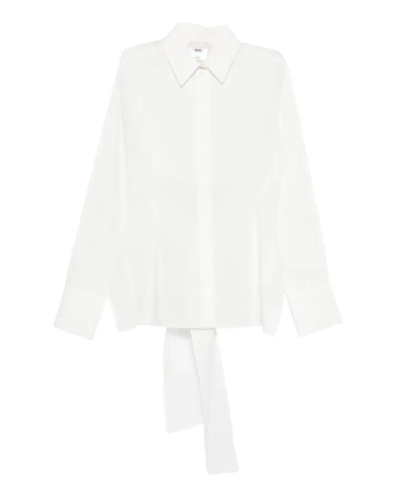 Liu Jo long-sleeve tie-back shirt - Weiß Weiß