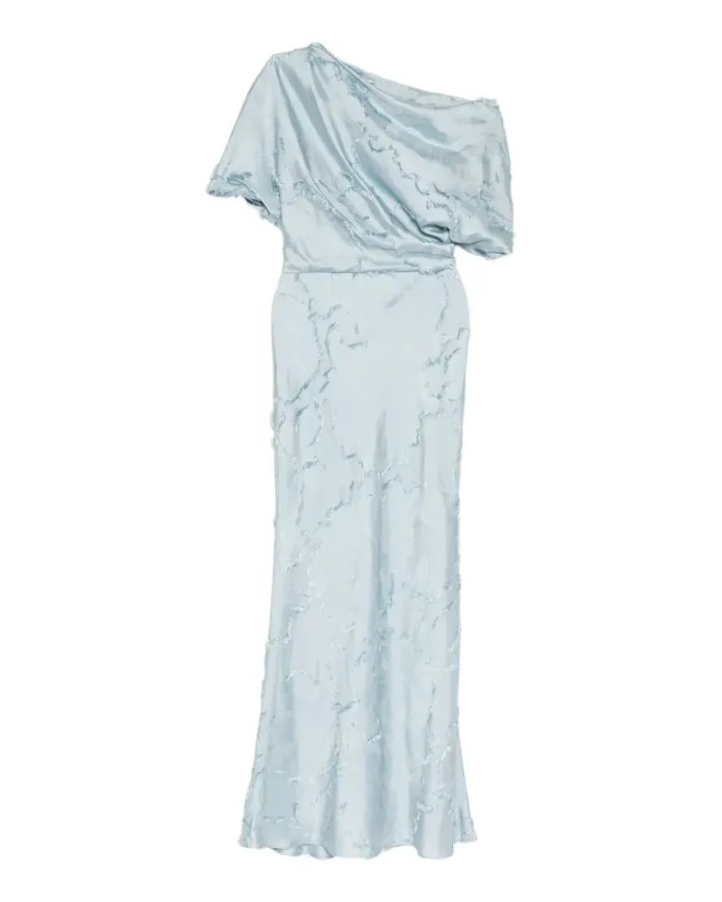 Amsale One-Shoulder-Kleid - Blau Blau