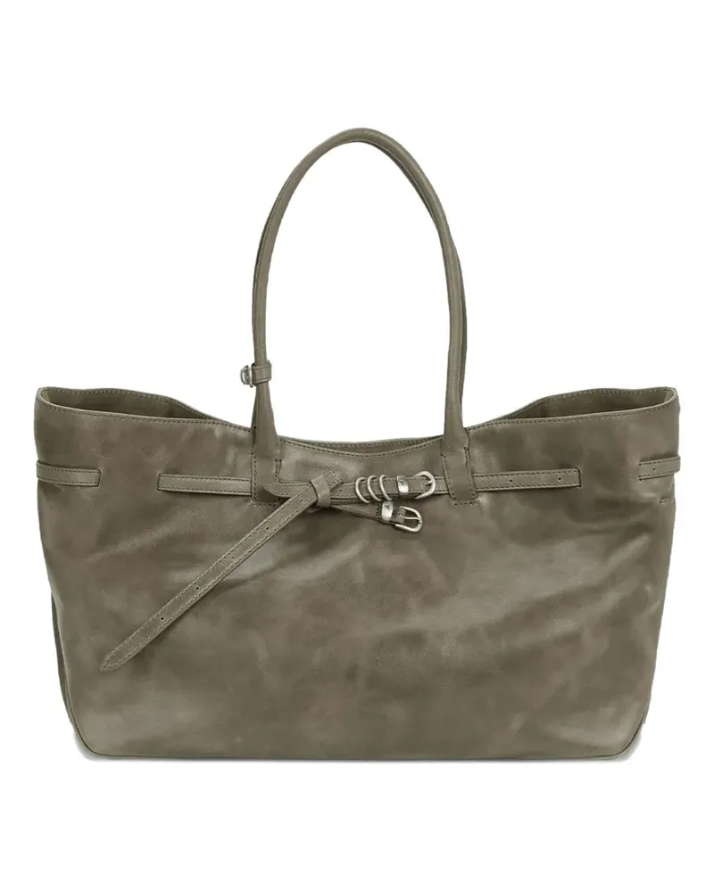 Marge Sherwood Großer Grandma Tote Bag mit Gürtel - Grün Grün